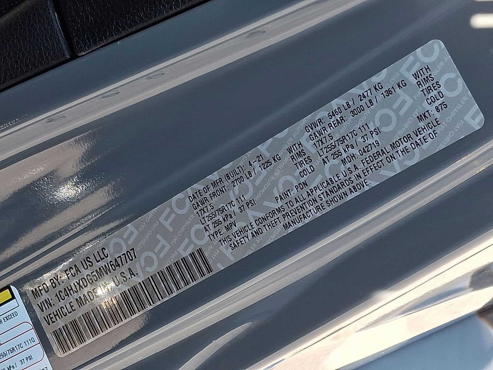 2021 Jeep Wrangler Unlimited Willys