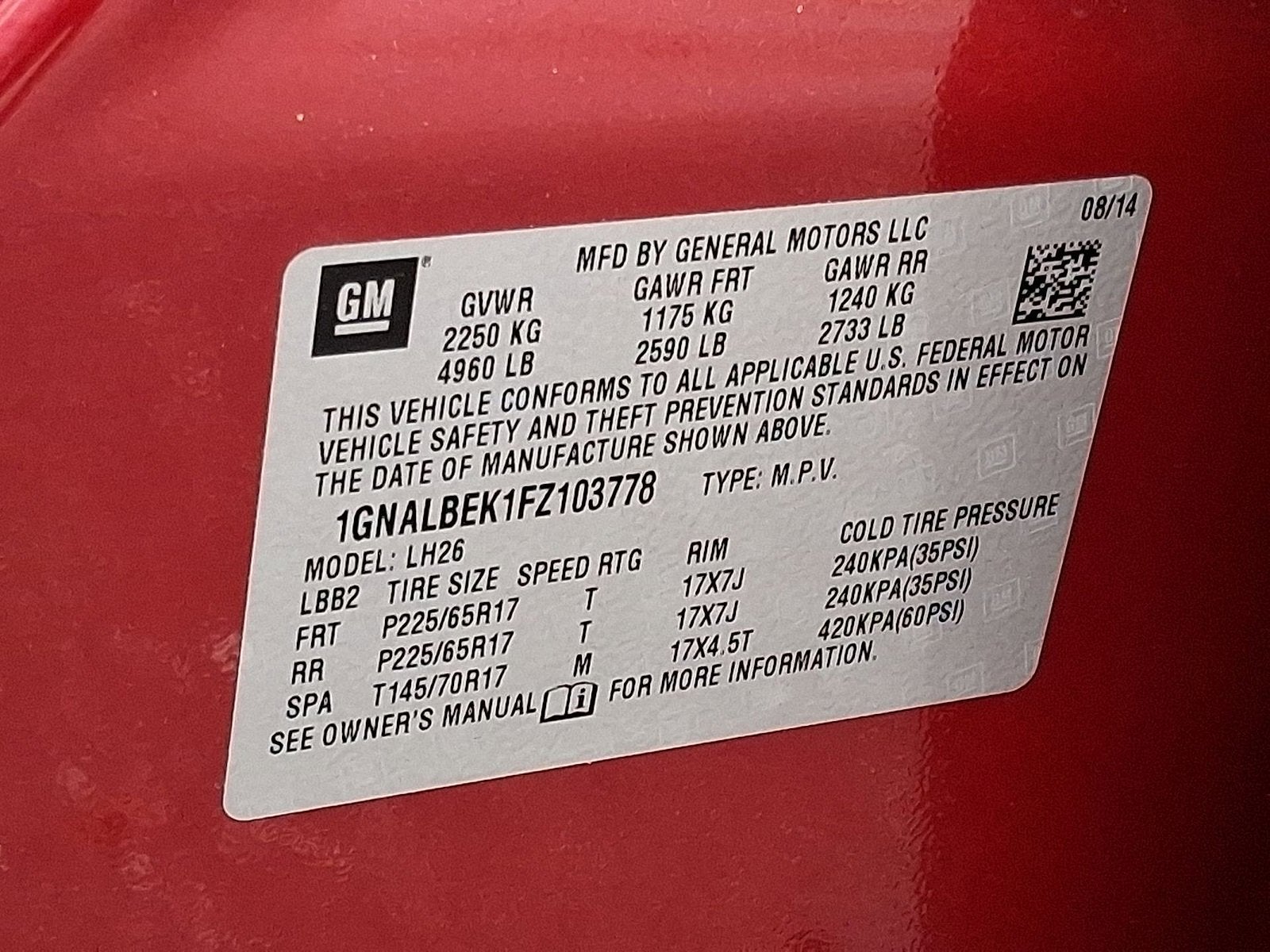 2015 Chevrolet Equinox LT