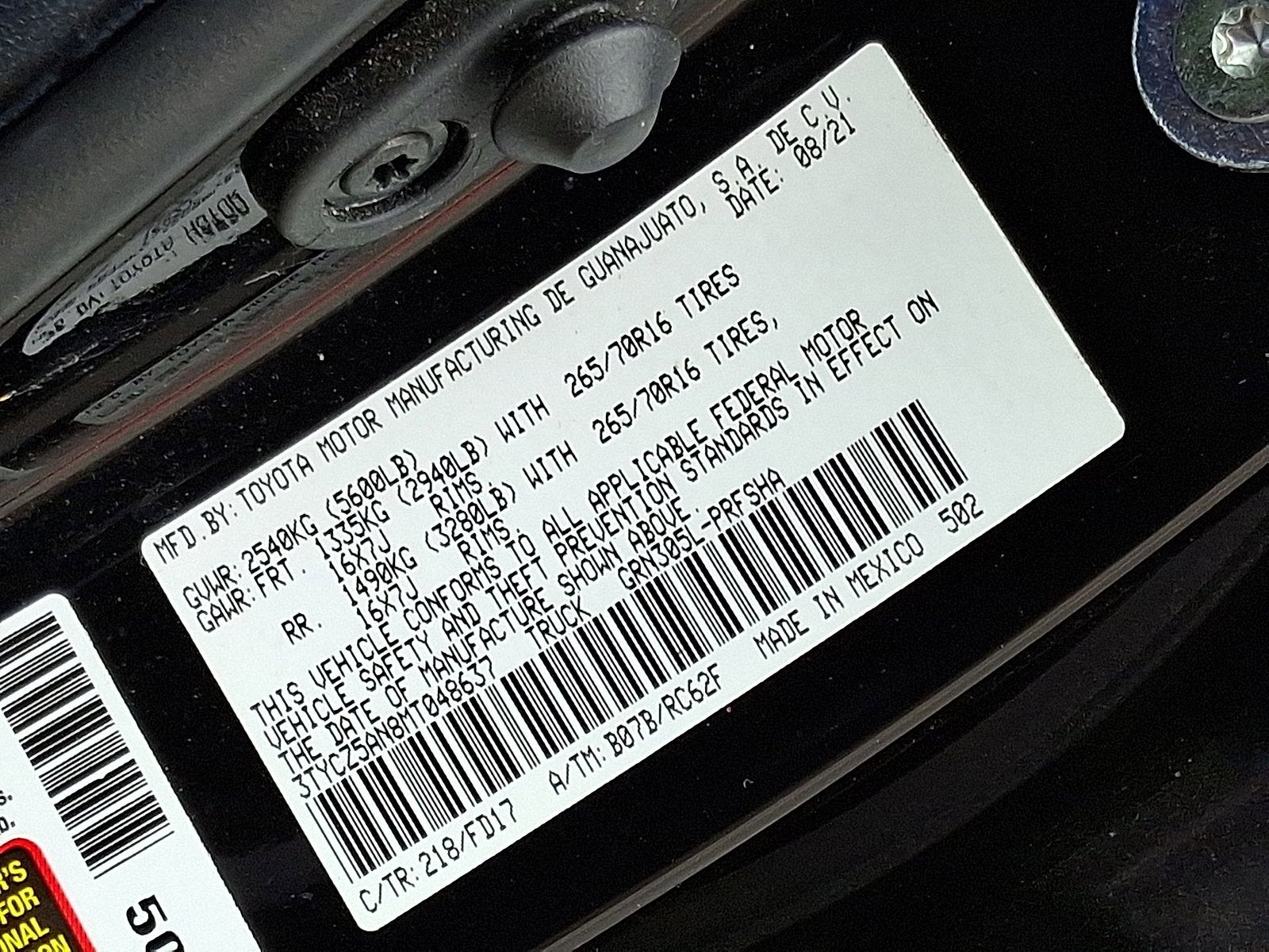 2021 Toyota Tacoma TRD Off-Road