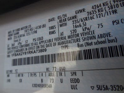 2024 Ford Transit Passenger Wagon XLT