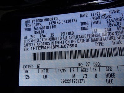 2023 Ford Ranger XLT