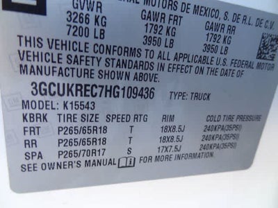 2017 Chevrolet Silverado 1500 LT