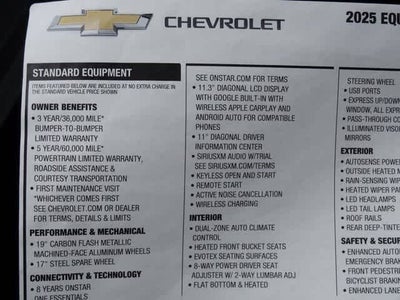 2025 Chevrolet Equinox RS