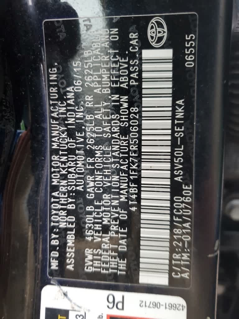 2015 Toyota Camry LE