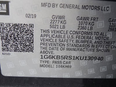 2019 Cadillac CT6 Luxury AWD