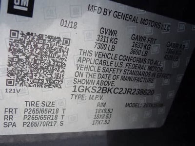 2018 GMC Yukon SLT