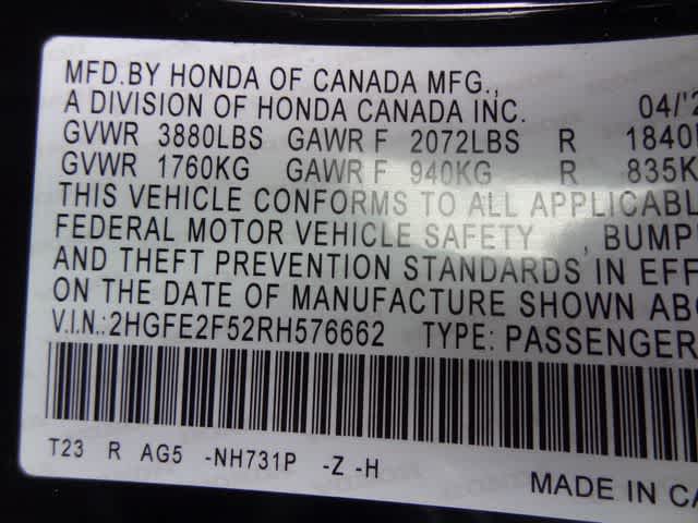 2024 Honda Civic Sport