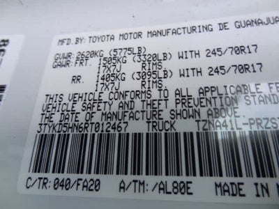 2024 Toyota Tacoma SR