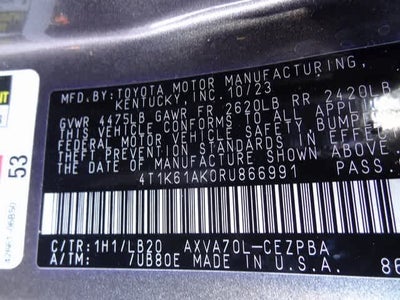 2024 Toyota Camry XSE