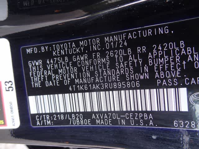 2024 Toyota Camry XSE