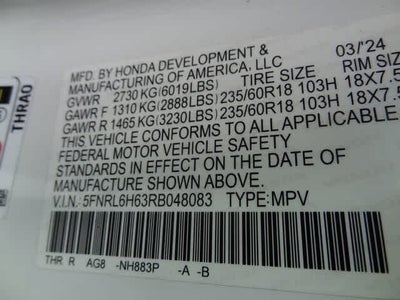 2024 Honda Odyssey EX-L