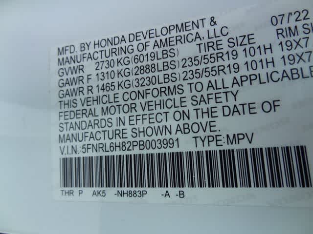 2023 Honda Odyssey Touring