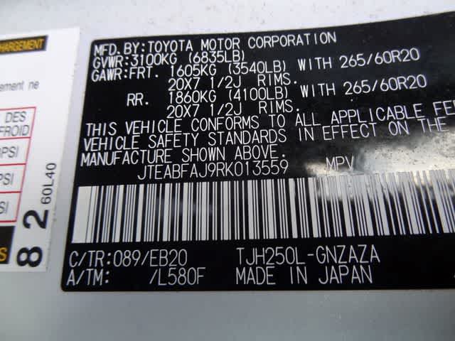 2024 Toyota Land Cruiser 4WD (Natl)