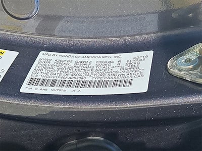 2019 Honda Accord EX 1.5T