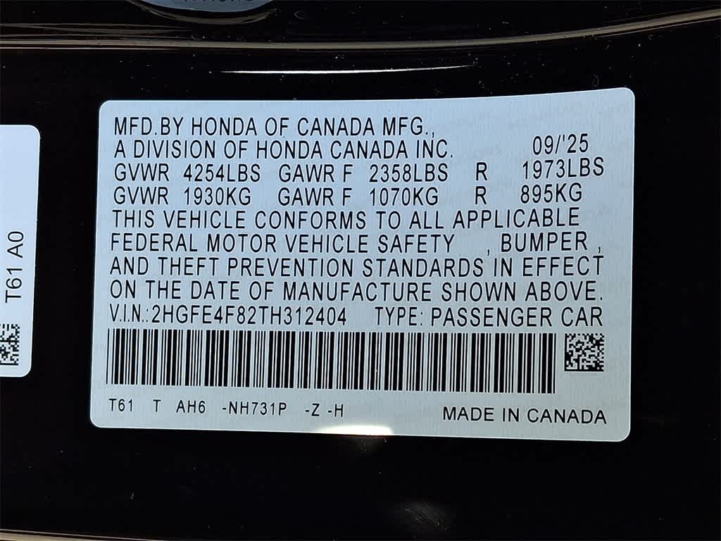 2026 Honda Civic Hybrid Sport