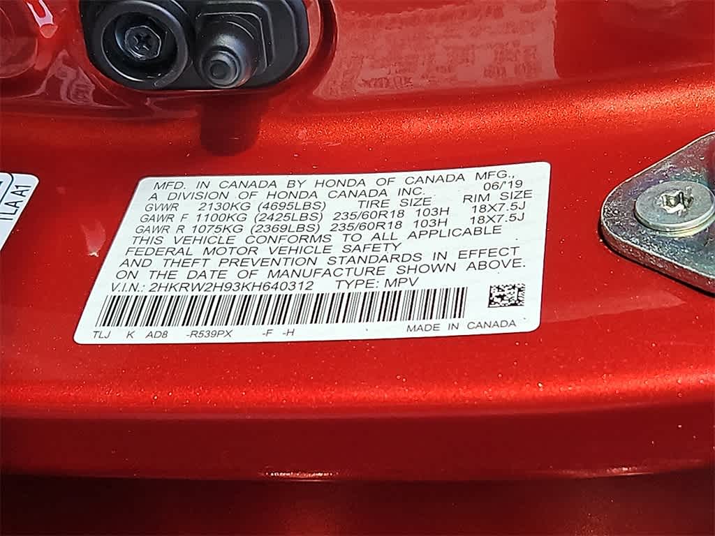 2019 Honda CR-V Touring