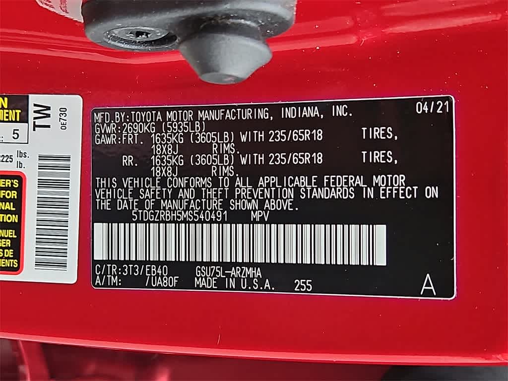 2021 Toyota Highlander XLE