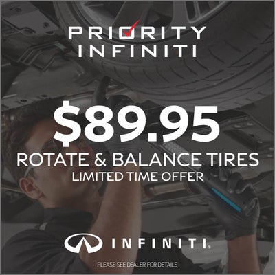 $89.95 Rotate & Balance Tires