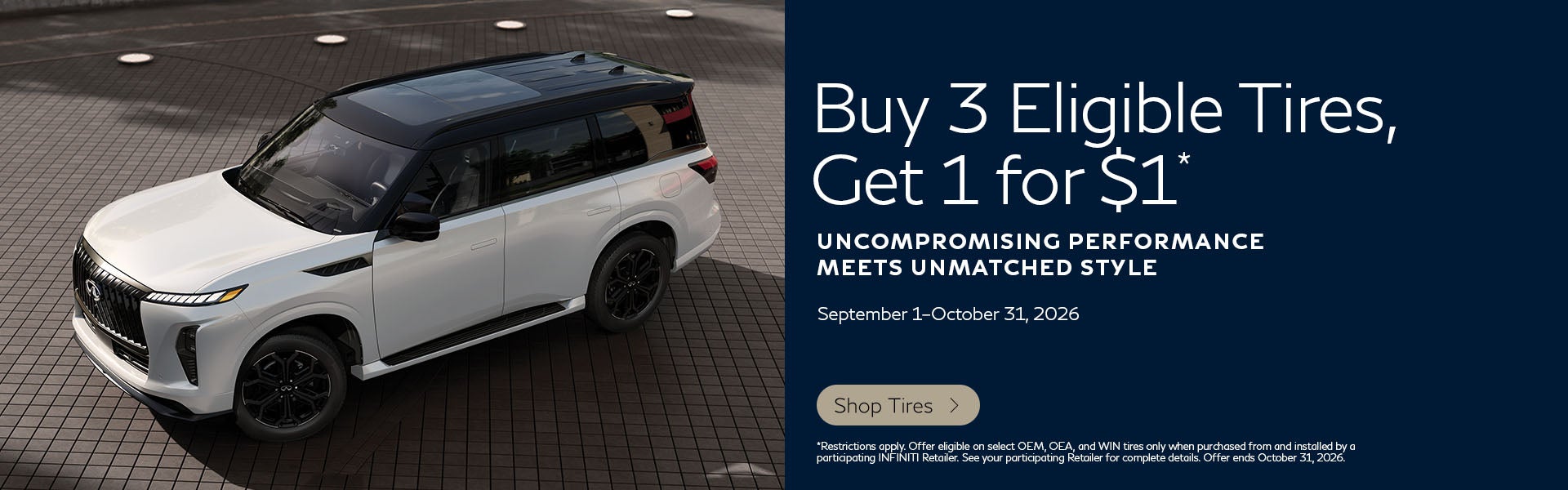 SD INFINITI Tire Offer 